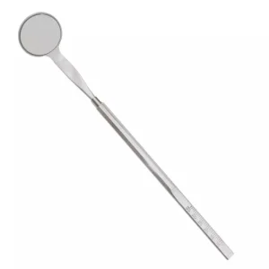 Dental Mouth Mirror Double Sided Front Surface No. 5 with Scale Handle | Stainless Steel Dental Examination Instrument
