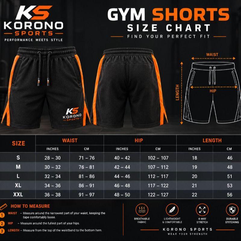 Custom Gym Shorts | Lightweight, Breathable & Quick-Dry Workout Shorts for Fitness, Training & Sports