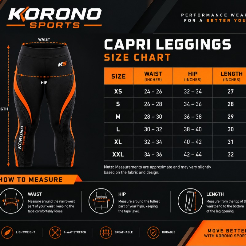 Custom Capri Leggings | Stretch Comfort & Perfect Fit