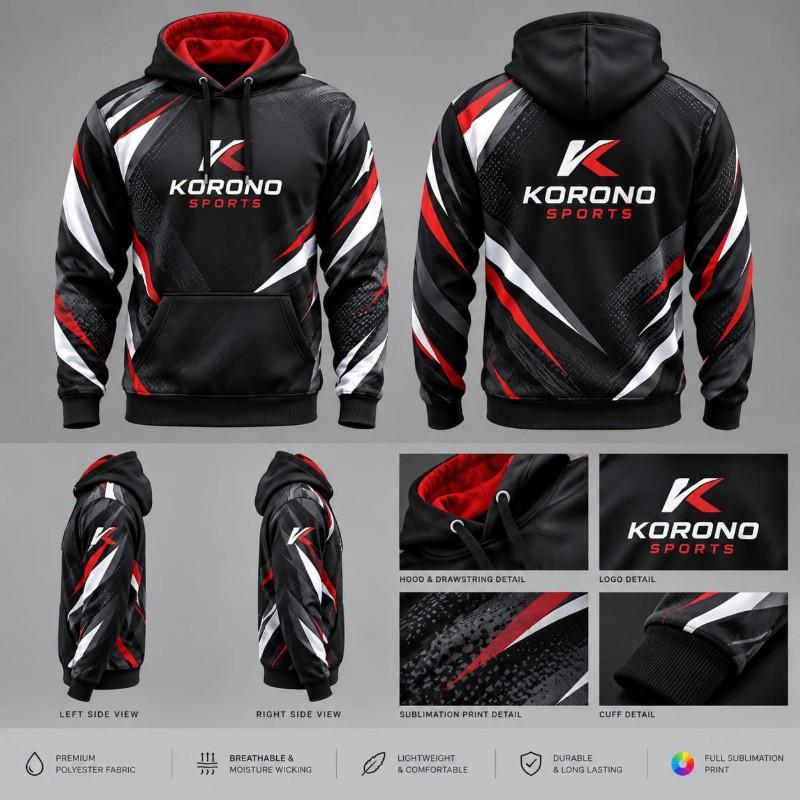 Custom Sublimation Hoodies | Vibrant Prints & Premium Comfort