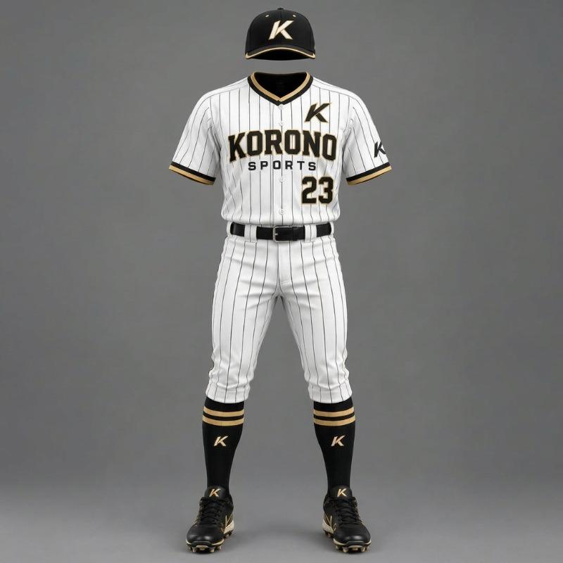 Premium Custom Baseball Uniform Set – Pinstripe Jersey & Pant