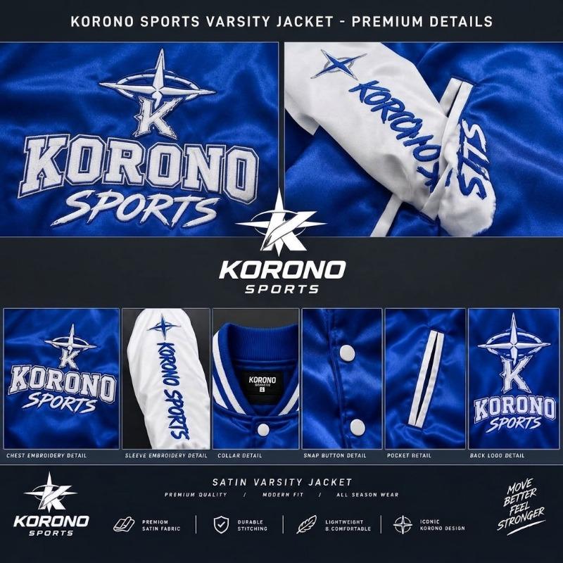 OEM/ODM Premium Satin Varsity Jacket, Custom Embroidered Sports Letterman Jacket with Snap Buttons | Custom Logo Satin Varsity Jacket Wholesale - Unisex Lightweight Bomber Jacket with Embroidery