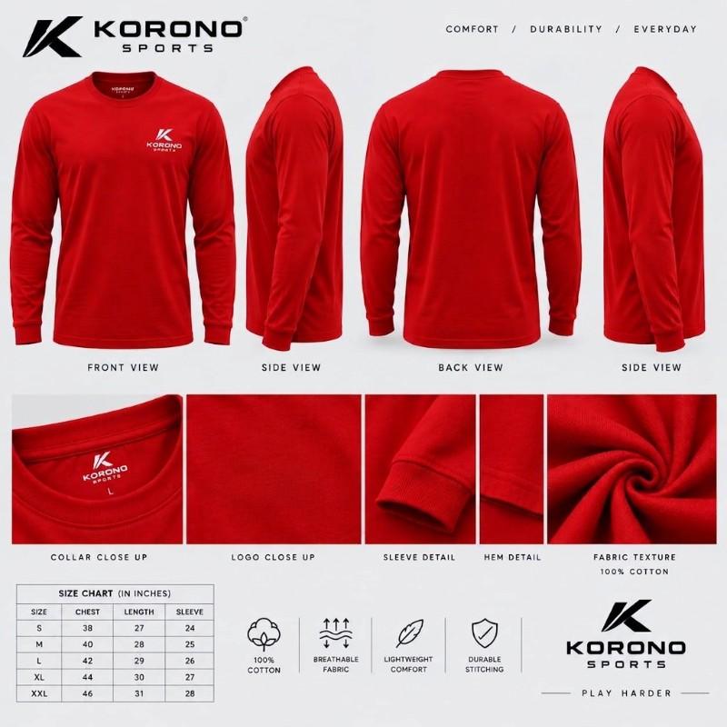 Custom 100% Cotton Long-Sleeve T-Shirt – Wholesale Men's Basic Long-Sleeve Tee