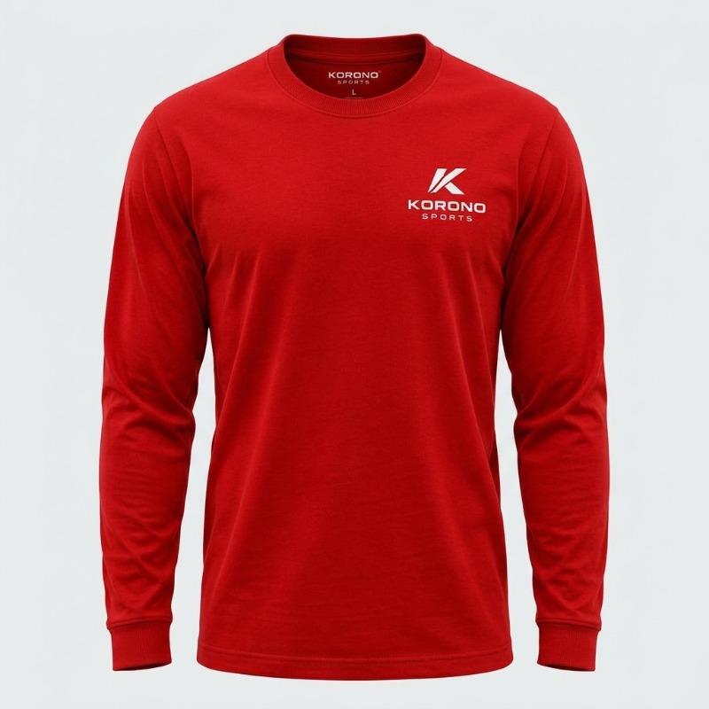 Custom 100% Cotton Long-Sleeve T-Shirt – Wholesale Men's Basic Long-Sleeve Tee