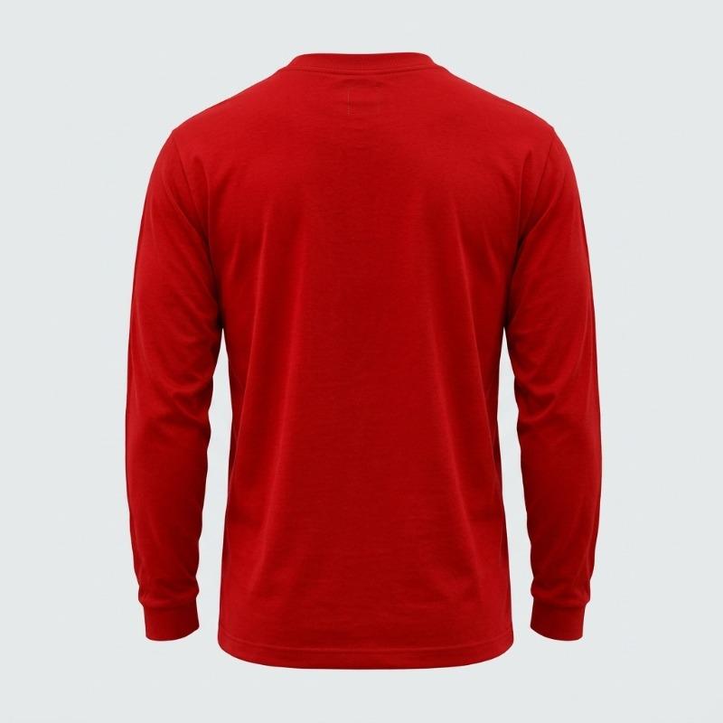 Custom 100% Cotton Long-Sleeve T-Shirt – Wholesale Men's Basic Long-Sleeve Tee