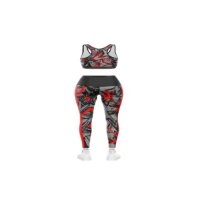 Sublimation Legging Set with Stretch Fit for Active Comfort