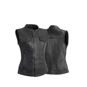 Women’s Motorcycle Genuine Leather Vest