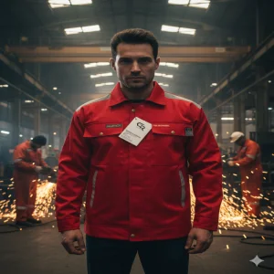 FR Winter Jacket with Safety and Comfort Red Color