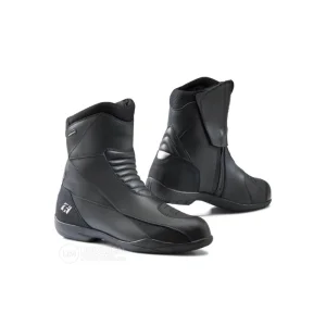 Black Leather Motorbike Boots – Durable Riding Shoes with Reinforced Protection &amp; Non-Slip Soles