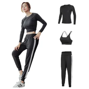 Sports Suit Women's Professional Gym Running Suit Casual Yoga Three Piece Set High End Breathable for Gym Fitness Sets