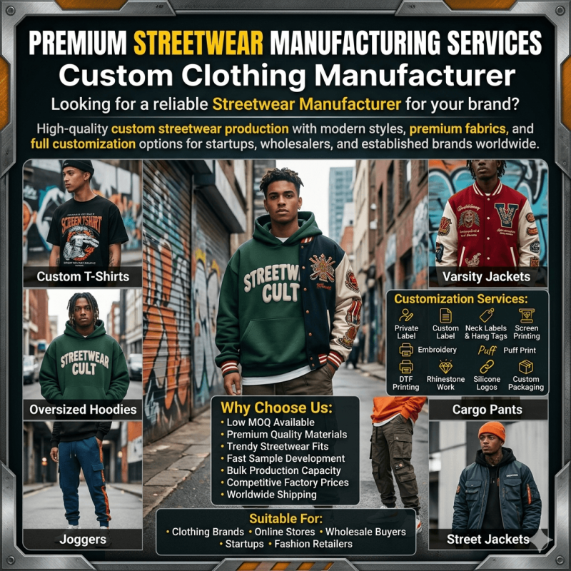 Premium Streetwear Manufacturing Services | Custom Clothing Manufacturer
