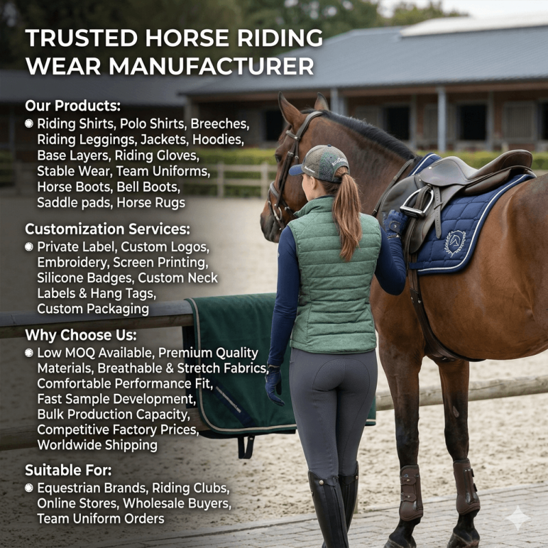 Premium Horse Riding Wear Manufacturing Services | Custom Equestrian Apparel Manufacturer
