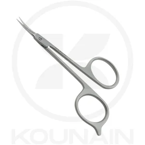 Cuticle Scissors 11cm Pointed Curved Blades Stainless Steel 420/J2