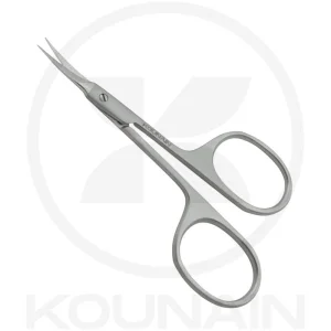 Stainless Steel 420/J2 Cuticle Scissors 10cm Curved Pointed Blades