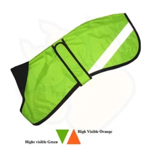High-Visibility Reflective Greyhound &amp; Whippet Summer Coat with Cotton Lining and Velcro Belly Strap