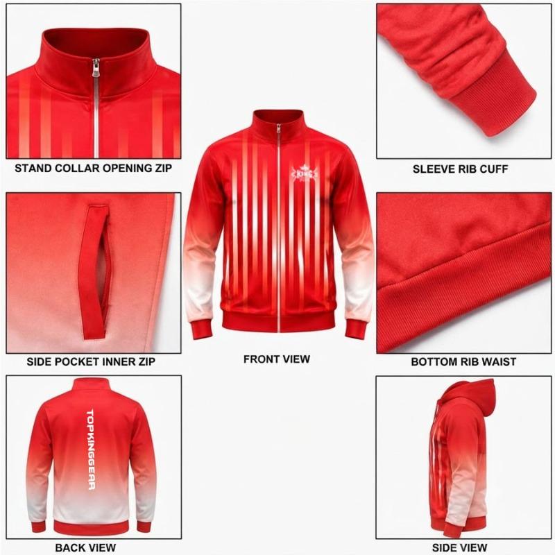 Custom Sublimation Tracksuit - Full-Zip Jacket & Pant Set