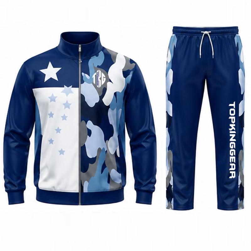 TOPKINGGEAR Premium Sublimation Sports Tracksuit - Full-Zip Tracksuit Set