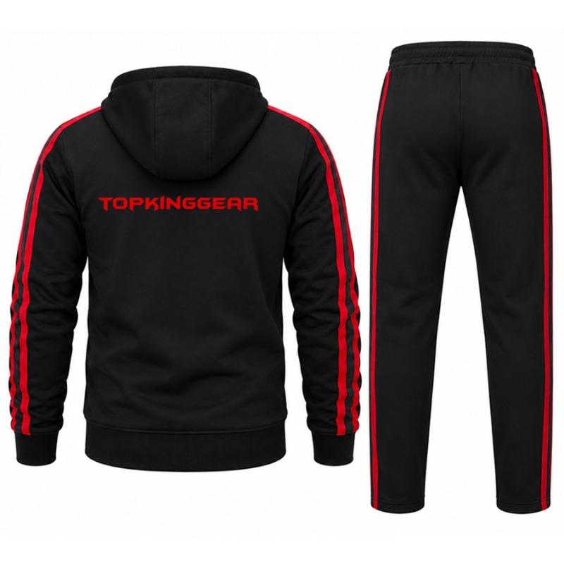 TOPKINGGEAR APEX Premium Hooded Sports Casual Sweat Tracksuit - Full-Zip Set