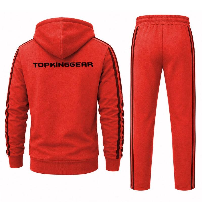 TOPKINGGEAR APEX Premium Hooded Sports Casual Sweat Tracksuit - Full-Zip Set
