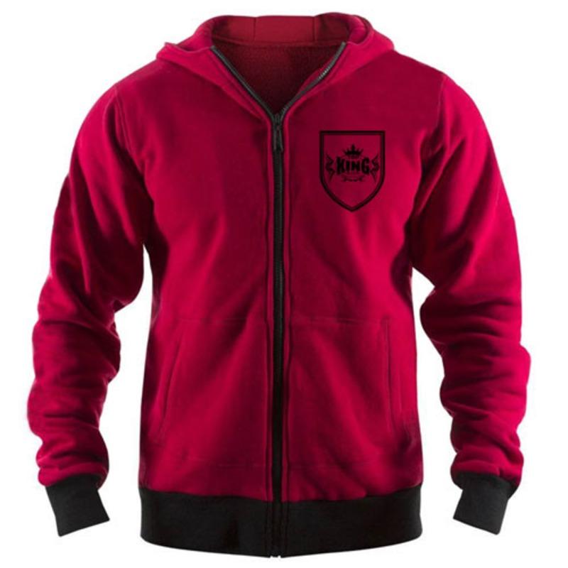 TOPKINGGEAR Custom Men's Contrast Panel YKK Zip Hoodie - TKG-HD-4429