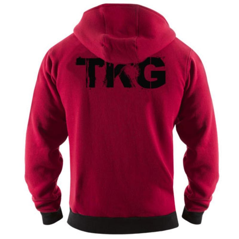 TOPKINGGEAR Custom Men's Contrast Panel YKK Zip Hoodie - TKG-HD-4429