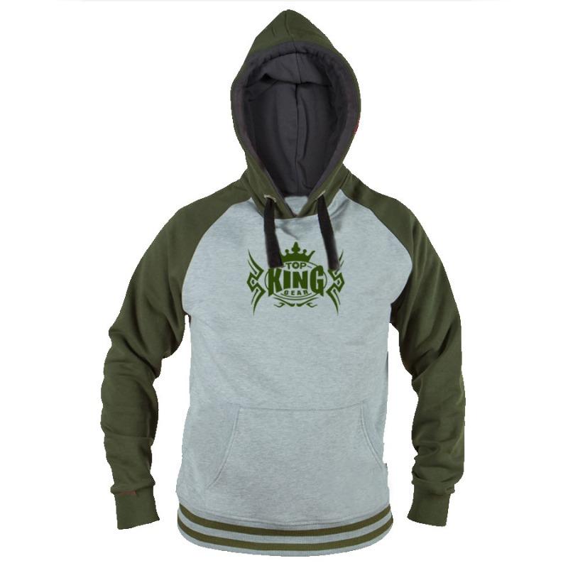 TOPKINGGEAR Men's Contrast Color Raglan Sleeve Hoodie - TKG-HD-4389