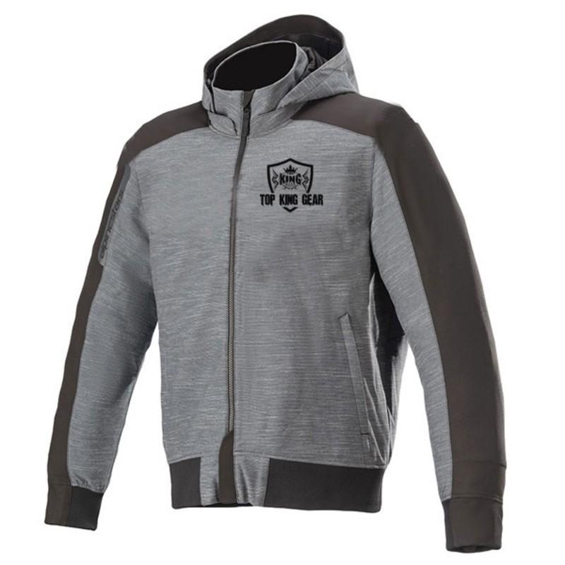 TOP KING GEAR Softshell Kevlar Motorcycle Riding Hoodie - TKG-PKH-11