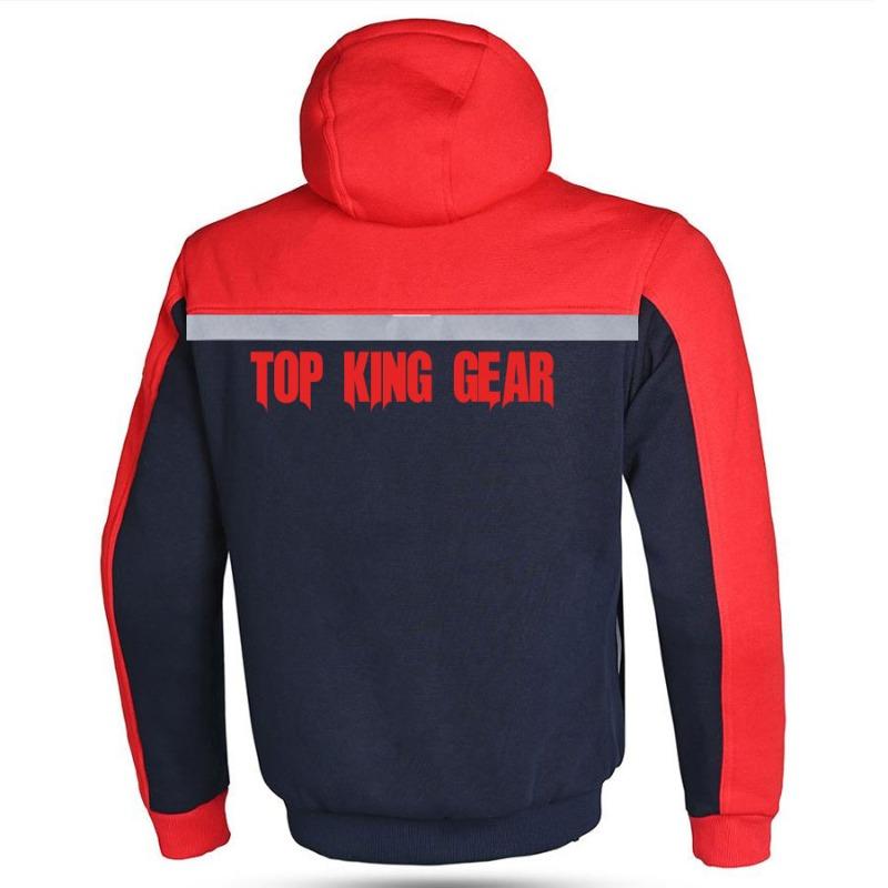 TOP KING GEAR Poly-Cotton CE Level 2 Armored Motorcycle Hoodie - TKG-PKH-14