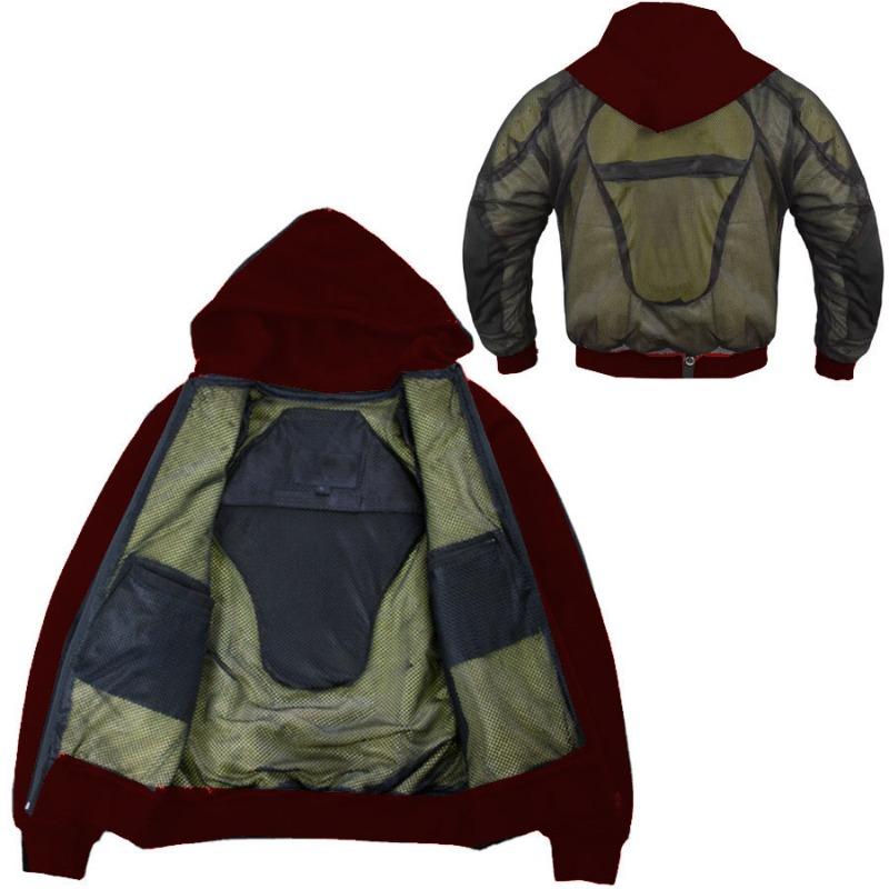 TOP KING GEAR Custom Motorcycle Kevlar Hoodie With Protectors - TKG-PKH-2