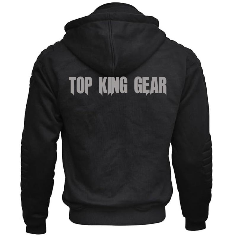 TOP KING GEAR Armored Kevlar Motorcycle Riding Hoodie - TKG-PKH-7