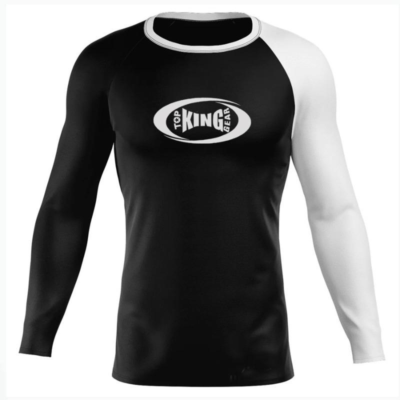 TOP KING GEAR TKG-MRG-50 Black Custom Long Sleeve Compression Rash Guard