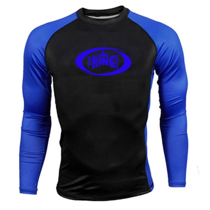 TOP KING GEAR TKG-MRG-50 Black Custom Long Sleeve Compression Rash Guard
