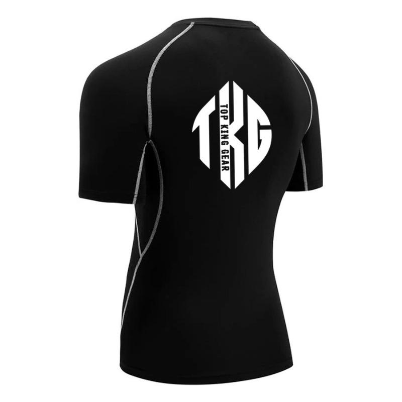 TOP KING GEAR TKG-MRG-4 Short Sleeve MMA Compression Rash Guard
