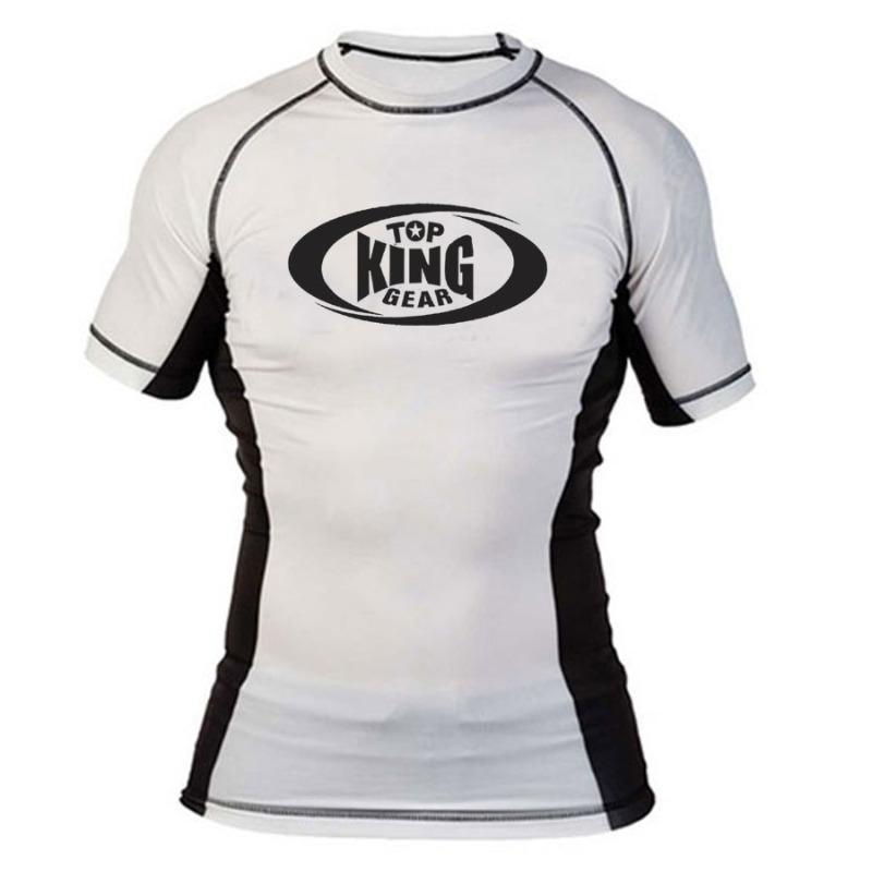 TOP KING GEAR TKG-MRG-4 Short Sleeve MMA Compression Rash Guard