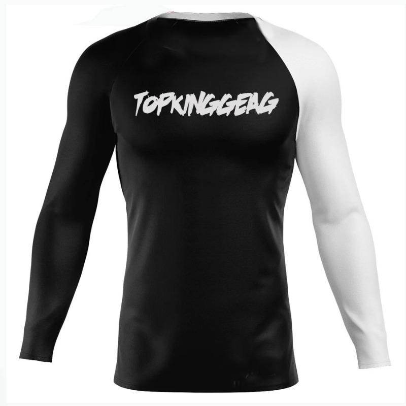 TOP KING GEAR TKG-MRG-52 Long Sleeve MMA Compression Rash Guard