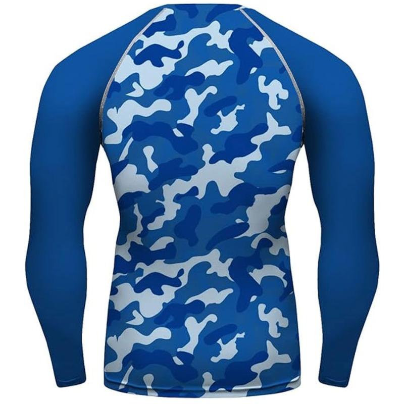 TOP KING GEAR TKG-SRG-1303 Sublimation Printed Long Sleeves Camo Compression Rash Guard