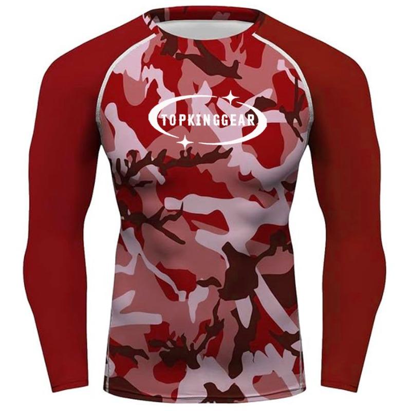 TOP KING GEAR TKG-SRG-1303 Sublimation Printed Long Sleeves Camo Compression Rash Guard