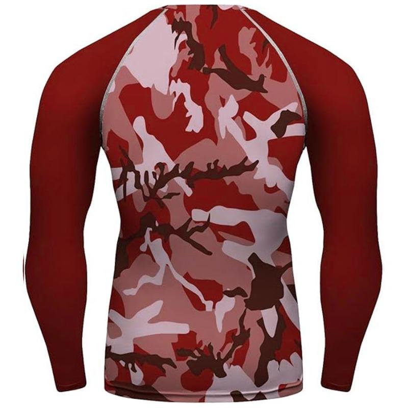 TOP KING GEAR TKG-SRG-1303 Sublimation Printed Long Sleeves Camo Compression Rash Guard