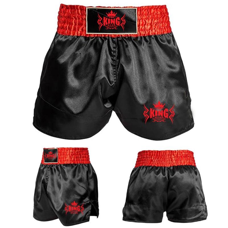 TOP KING GEAR TKG-BTS-6525 Custom Muay Thai Shorts - Classic Satin Boxing Shorts