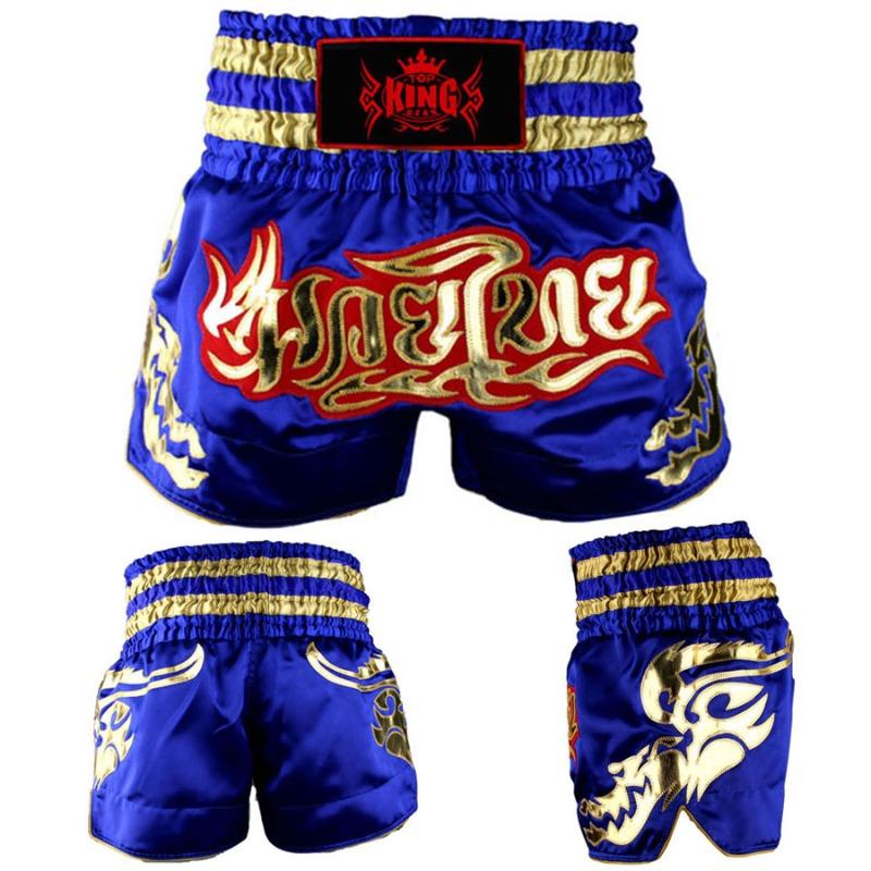 TOP KING GEAR TKG-BTS-6525 Custom Muay Thai Shorts - Classic Satin Boxing Shorts