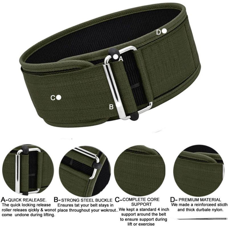 4 Inch Nylon Weight Lifting Workout Belt TKG-NWB-570