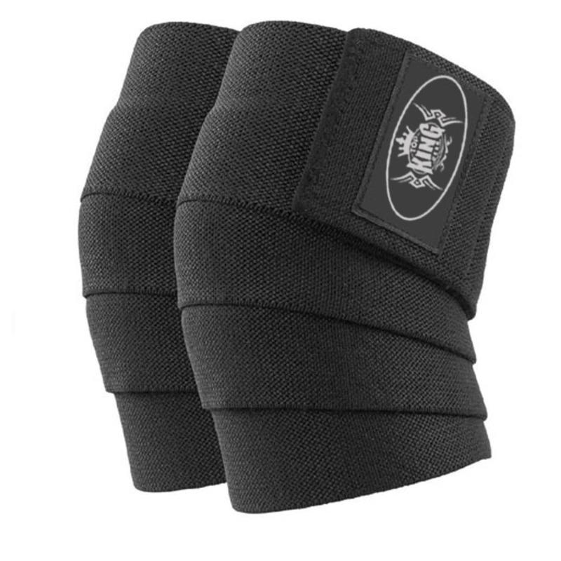 Custom Weightlifting Knee Wraps-Power Lifting Gym Knee Wraps 6.5" Wide-TKG-WKW-860