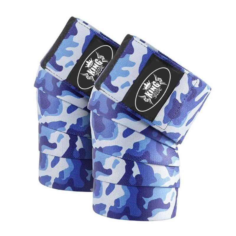 Custom Weightlifting Knee Wraps-Power Lifting Gym Knee Wraps 6.5" Wide-TKG-WKW-860