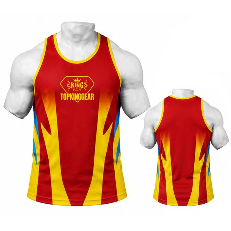 Custom Sublimation Gym Tank Top-Bodybuilding Stringer-TKG-MGST-1000
