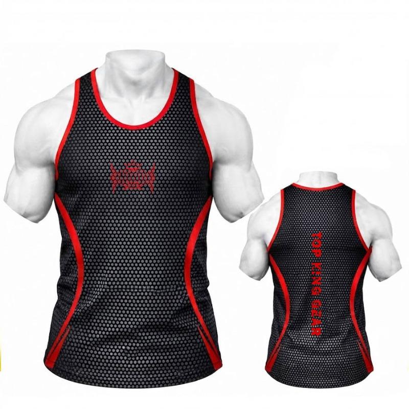 Custom Sublimation Gym Tank Top-Bodybuilding Stringer-TKG-MGST-1000