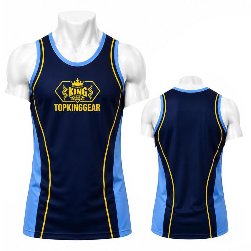 Custom Sublimation Gym Tank Top-Bodybuilding Stringer-TKG-MGST-1000