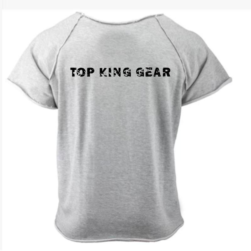 Men Bodybuilding Ragtop Gym Fitness Top Muscle Rag Top Shirts-TKG-MGRT-1154