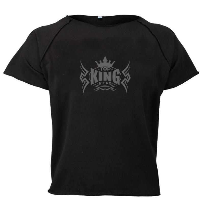 Men Bodybuilding Ragtop Gym Fitness Top Muscle Rag Top Shirts-TKG-MGRT-1154