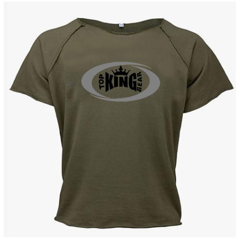 Men Bodybuilding Ragtop Gym Fitness Top Muscle Rag Top Shirts-TKG-MGRT-1154