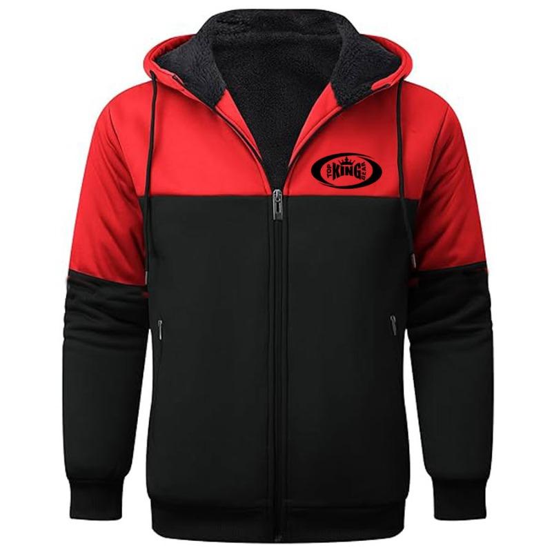 TOP KING GEAR Men's Thick Sherpa Fleece Lined Winter Jacket TKG-SFJ-3